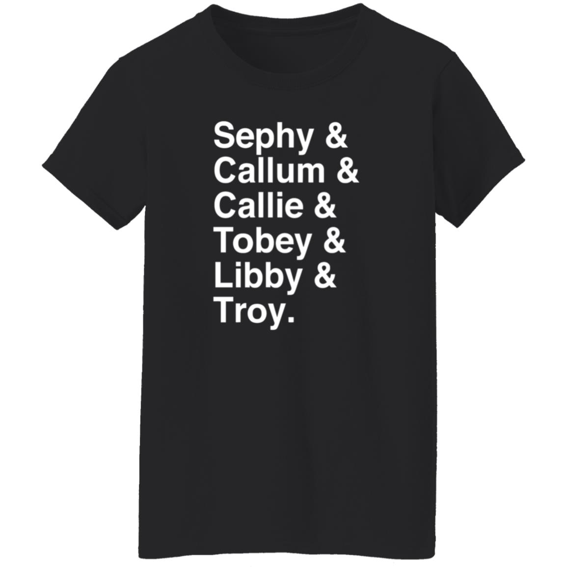 Sephy Callum Callie Tobey Libby Troy Shirt Malorieblackman Sephy Callum Callie Tobey Libby Troy Shirt - Teechipus