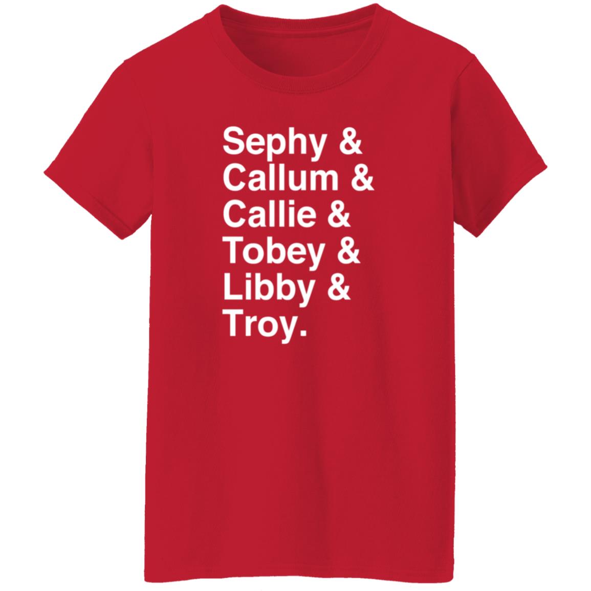 Sephy Callum Callie Tobey Libby Troy Shirt Malorieblackman Sephy Callum Callie Tobey Libby Troy Shirt - Teechipus