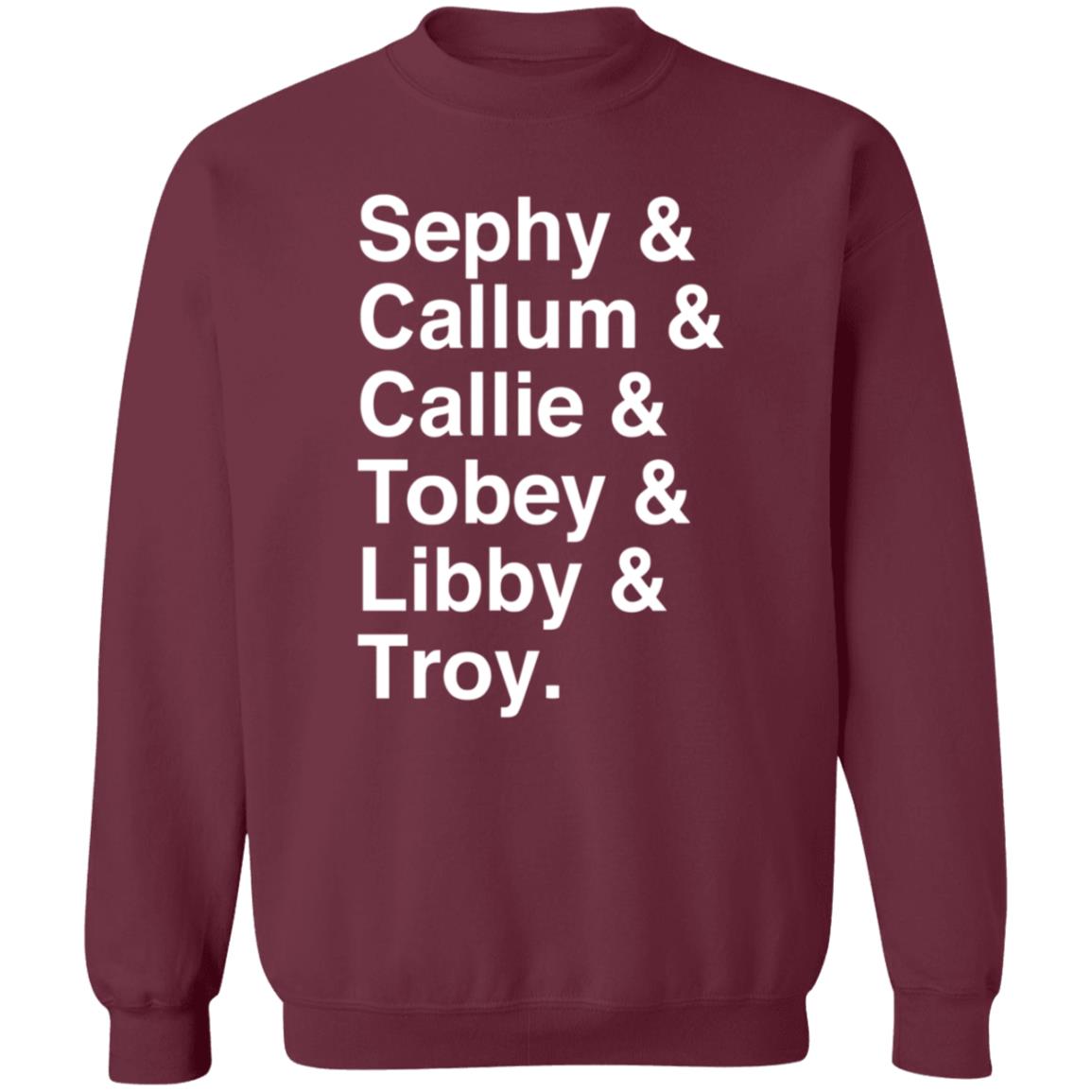 Sephy Callum Callie Tobey Libby Troy Shirt Malorieblackman Sephy Callum Callie Tobey Libby Troy Shirt - Teechipus