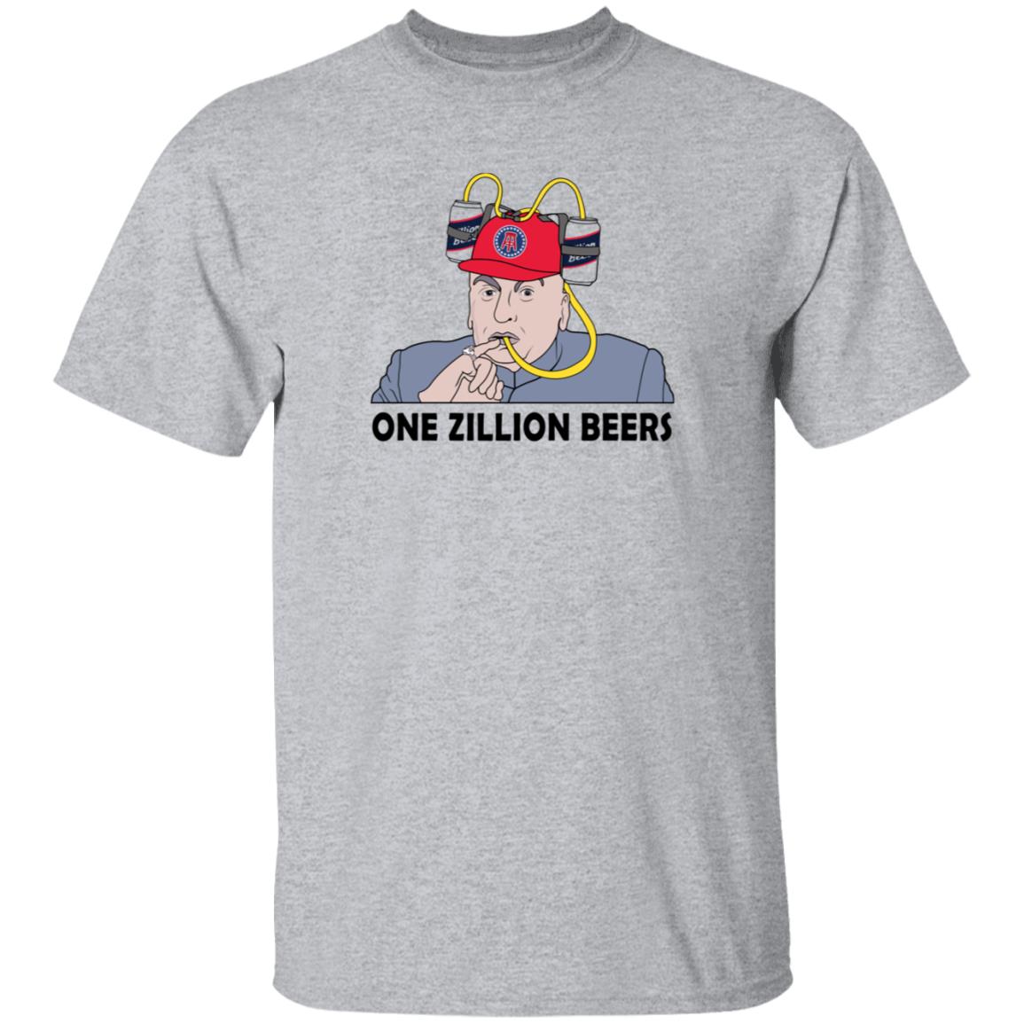 One Zillion Beers Shirt Taylor Heinicke - Teechipus