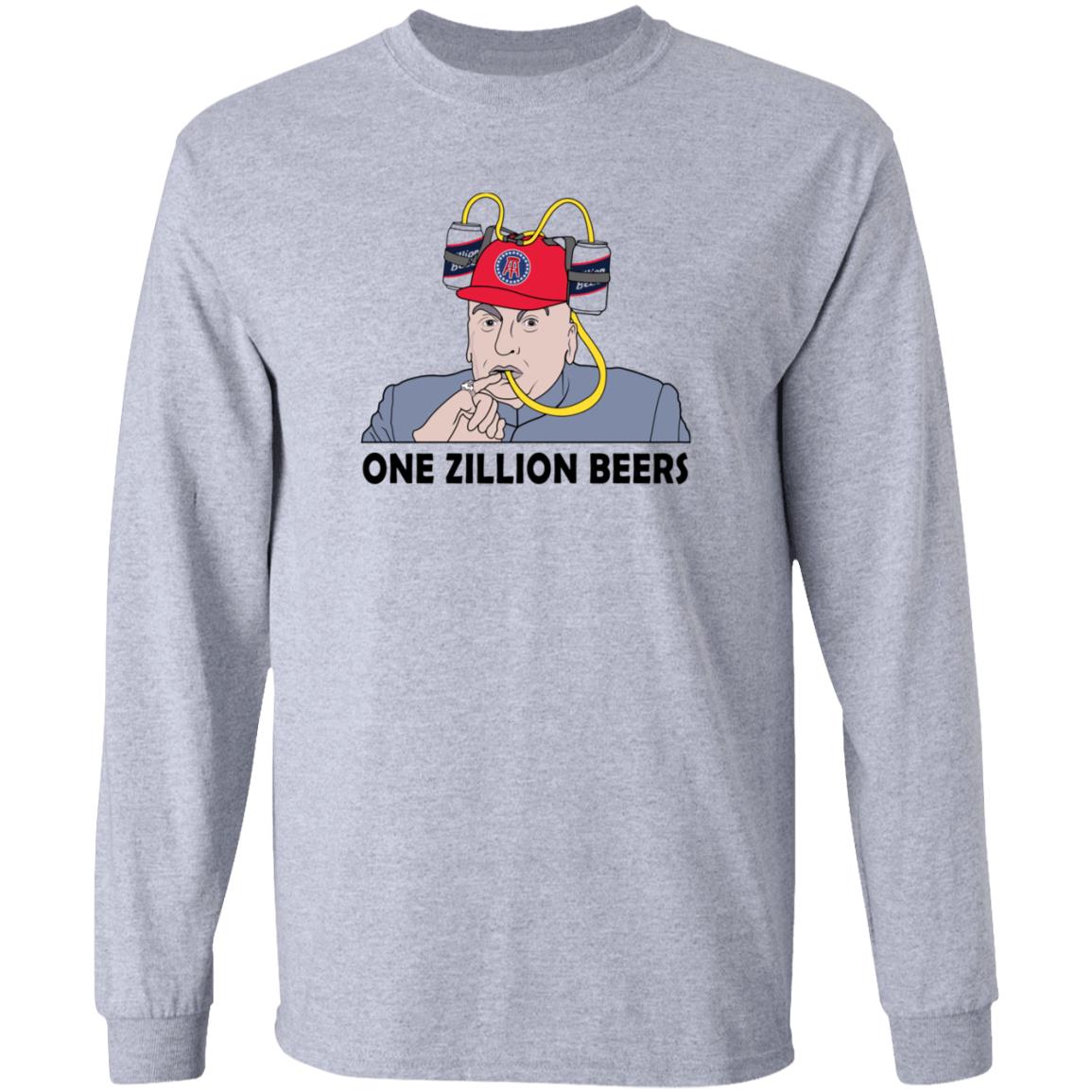 One Zillion Beers Shirt Taylor Heinicke - Teechipus