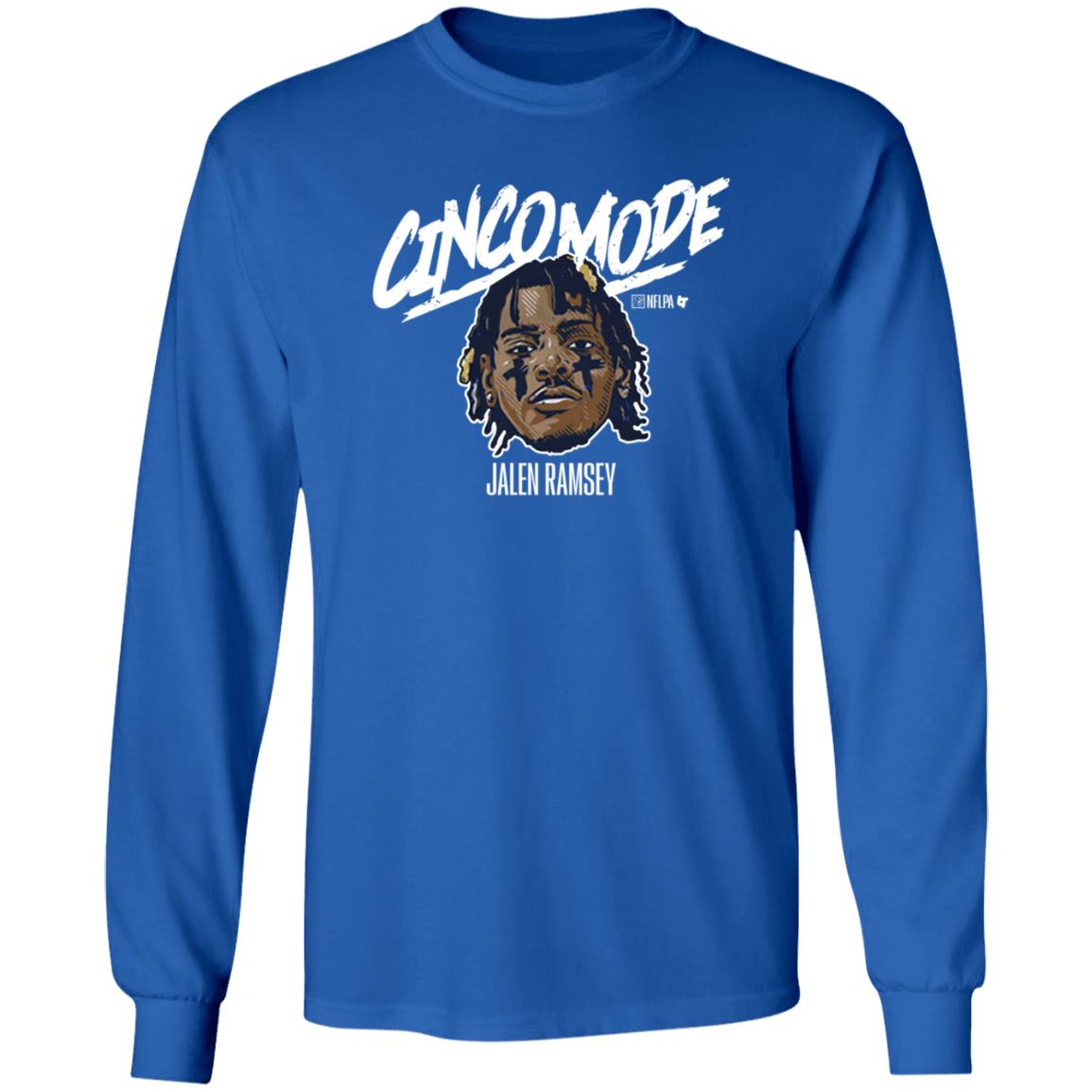 Jalen Ramsey Cinco Mode Shirt BreakingT Store Rams Fan Can Go ‘Cinco Mode’ With Jalen Ramsey Shirt Hoodie - Teechipus