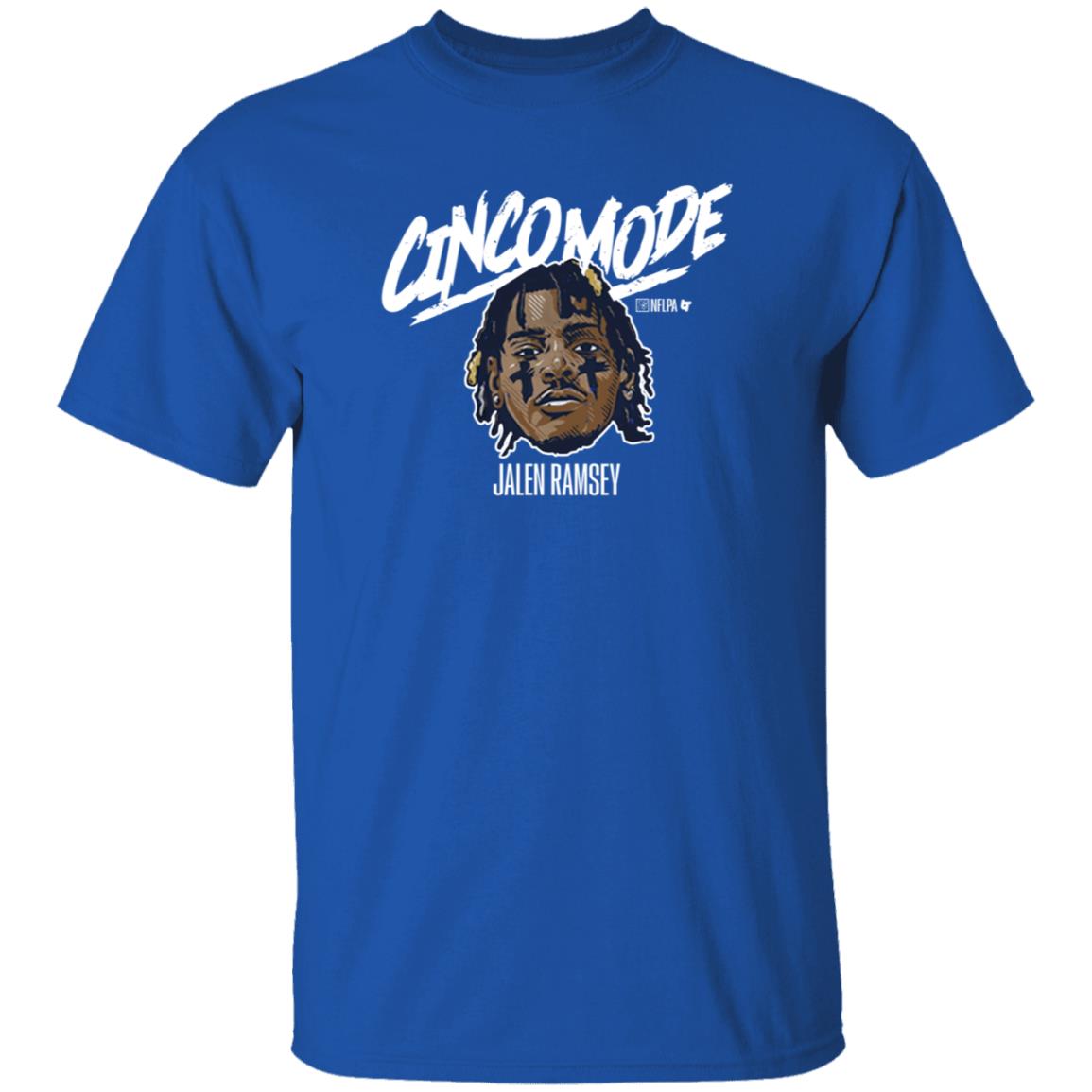 Jalen Ramsey Cinco Mode Shirt BreakingT Store Rams Fan Can Go ‘Cinco Mode’ With Jalen Ramsey Shirt Hoodie - Teechipus