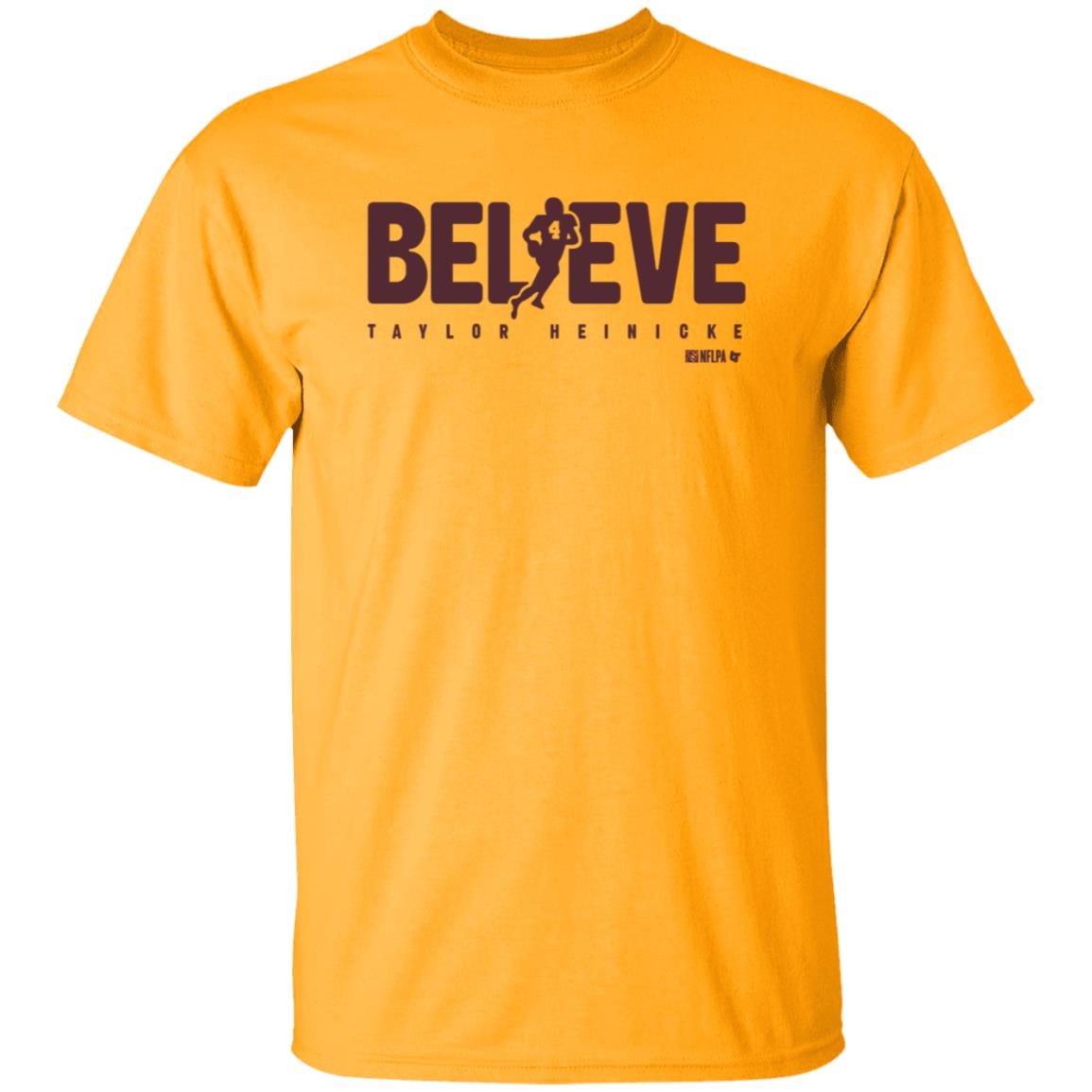 Taylor Heinicke Believe Shirt Breakingt Store Taylor Heinicke Believe Shirt Hoodie Sweatshirt - Teechipus