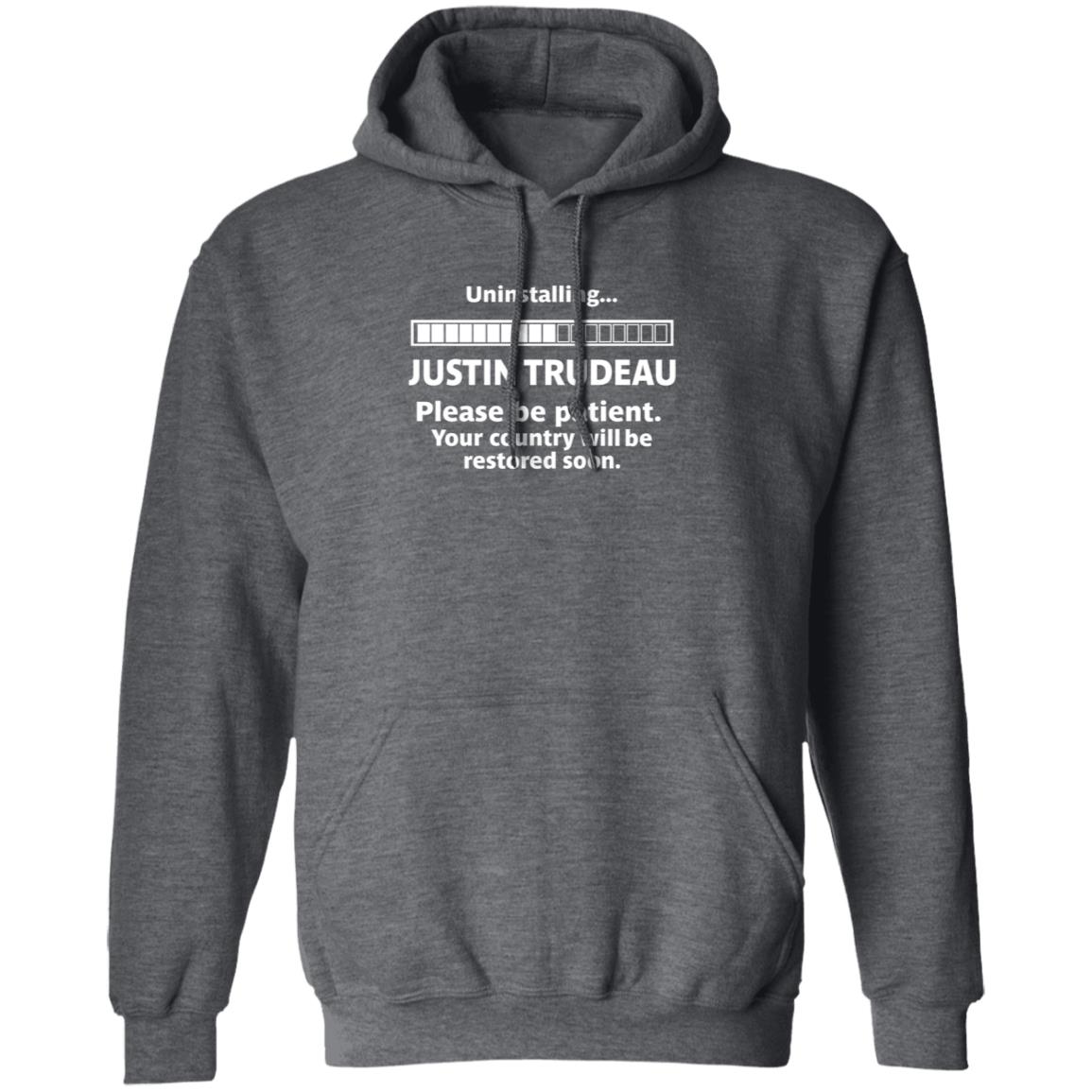 Uninstalling Justin Trudeau Shirt Canada Proud Store Uninstalling Justin Trudeau Shirt Hoodie Sweatshirt - Teechipus