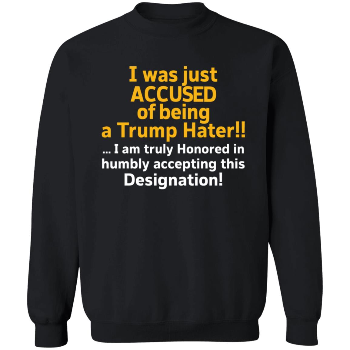 I Was Just Accused Of Being A Trump Hater Shirt Pminn76 I Was Just Accused Of Being A Trump Hater Shirt Hoodie Sweatshirt - Teechipus