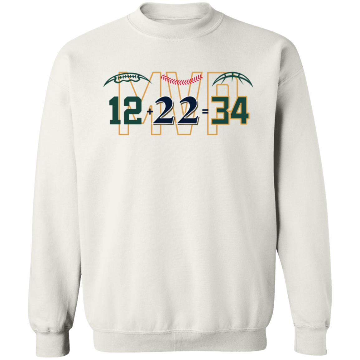 Mvp 12 22 34 Shirt Wisconsin White Mvp Shirt Uwshop - Teechipus