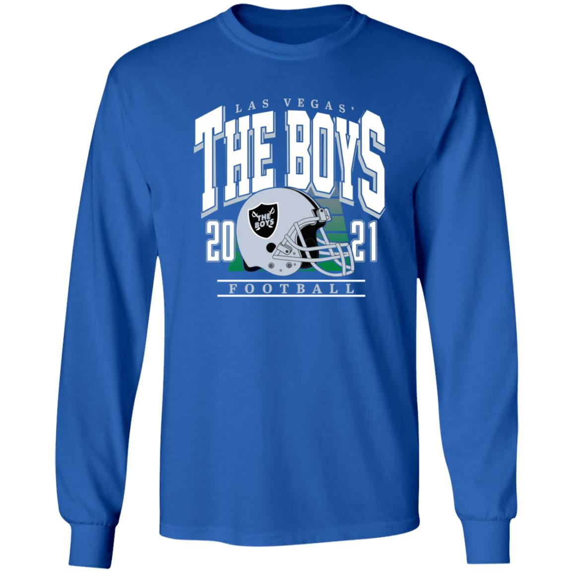 Las Vegas The Boys 2021 Football Shirt Barstoolsports Merch The Boys Lv Helmet Shirt Hoodie Sweatshirt - Teechipus