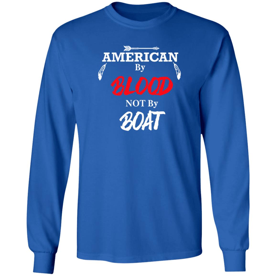 American By Blood Not By Boat Shirt Chrigga Charmin American By Blood Not By Boat Shirt - Teechipus