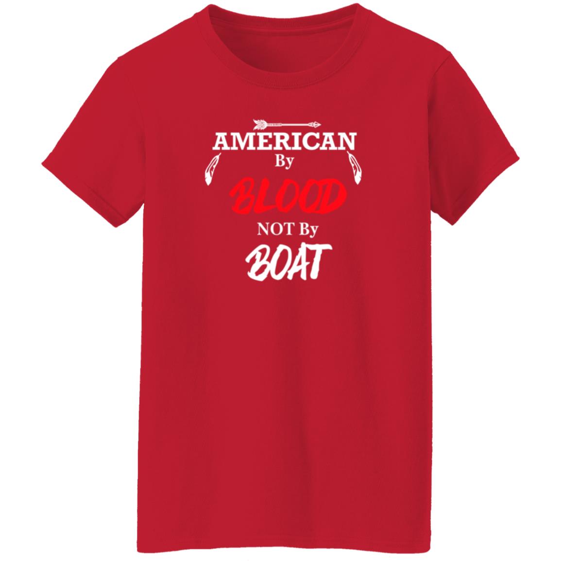 American By Blood Not By Boat Shirt Chrigga Charmin American By Blood Not By Boat Shirt - Teechipus