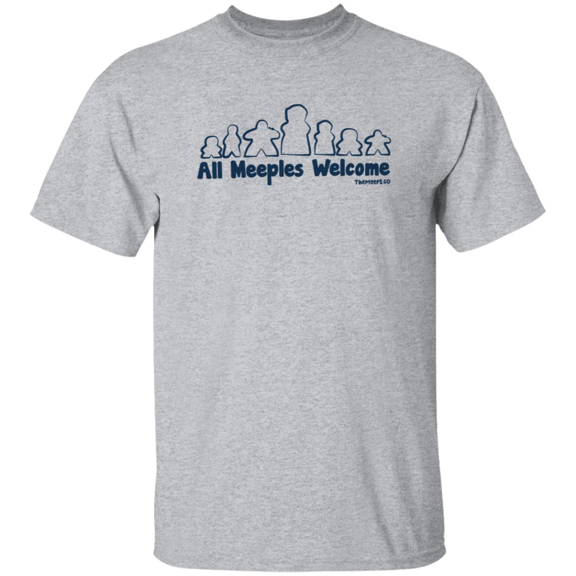 The Meeps Store All Meeples Welcome Shirt - Teechipus