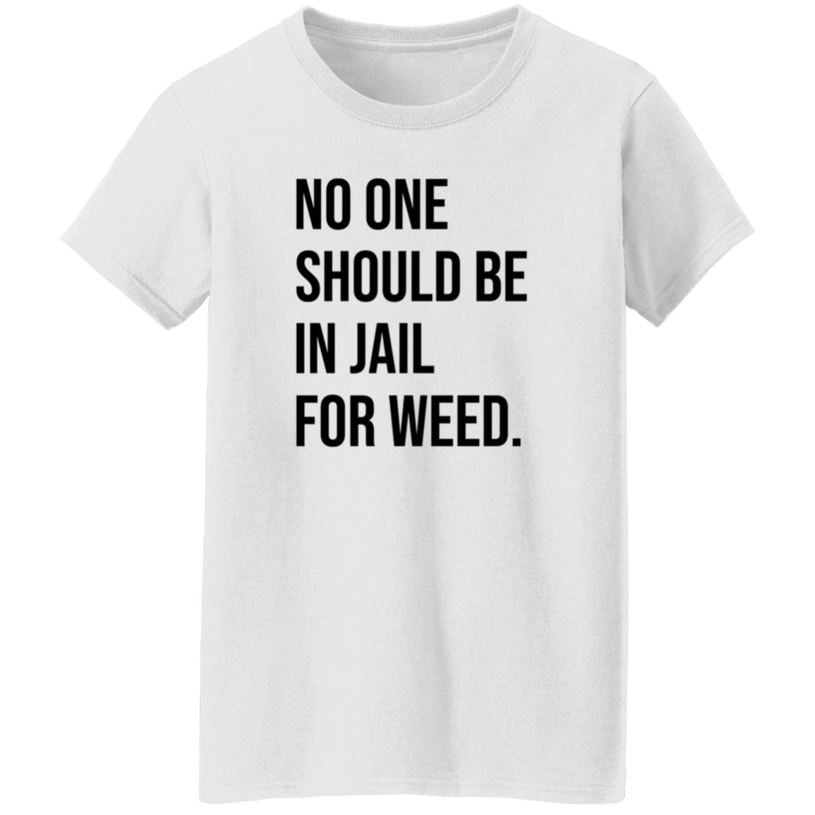 We Go High Shop No One Should Be In Jail For Weed Shirt Gisele Barreto Fetterman - Teechipus