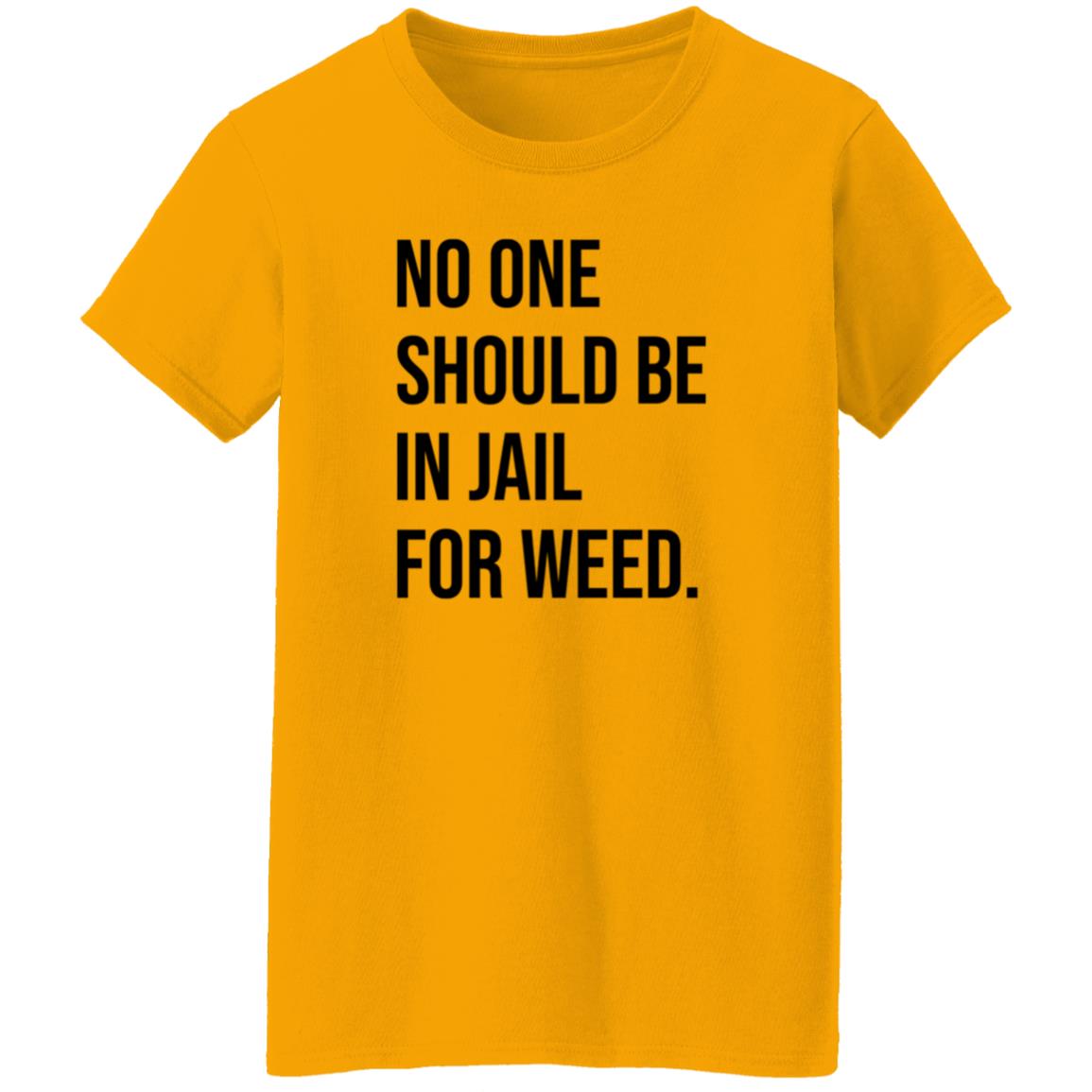 We Go High Shop No One Should Be In Jail For Weed Shirt Gisele Barreto Fetterman - Teechipus
