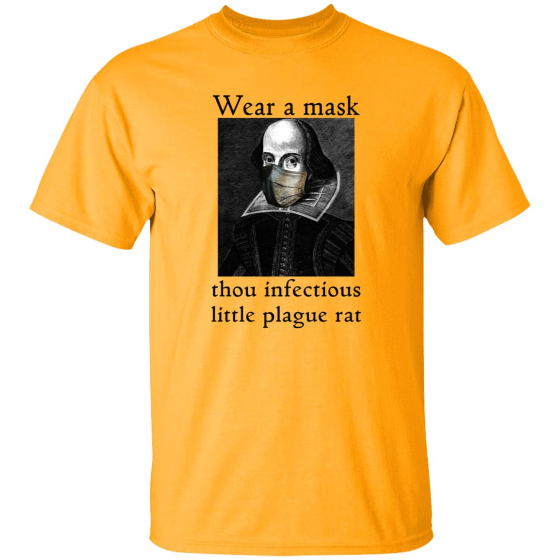 Wear A Mask Infectious Plague Rat Shakespeare Shirt Hoodie - Teechipus