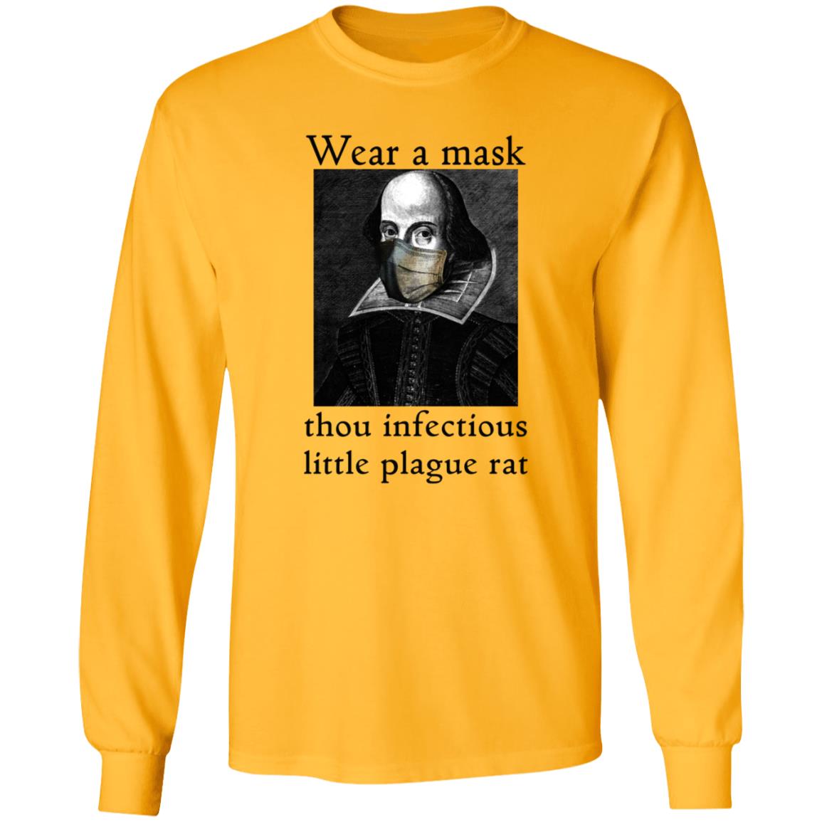 Wear A Mask Infectious Plague Rat Shakespeare Shirt Hoodie - Teechipus