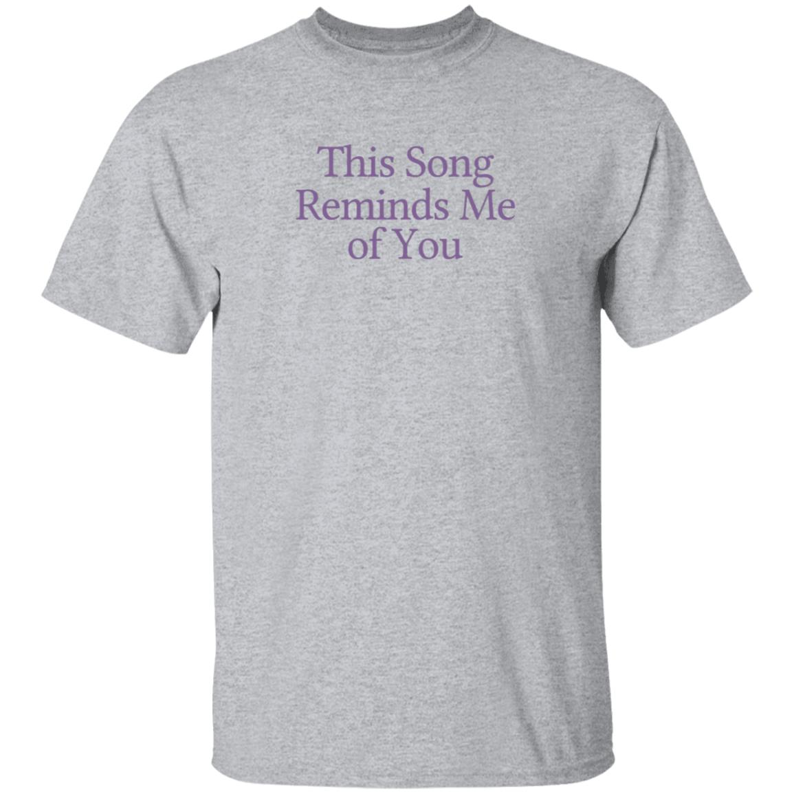 This Song Reminds Me Of You Shirt Lonely Ghost Merch - Teechipus