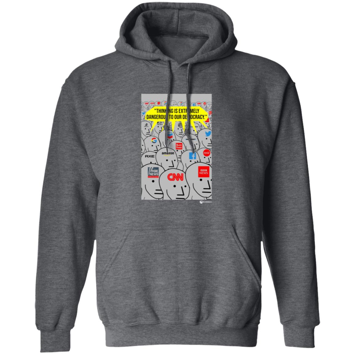 Thinking Is Dangerous Shirt Luke Rudkowski Thinking Is Dangerous Shirt Hoodie Sweatshirt - Teechipus