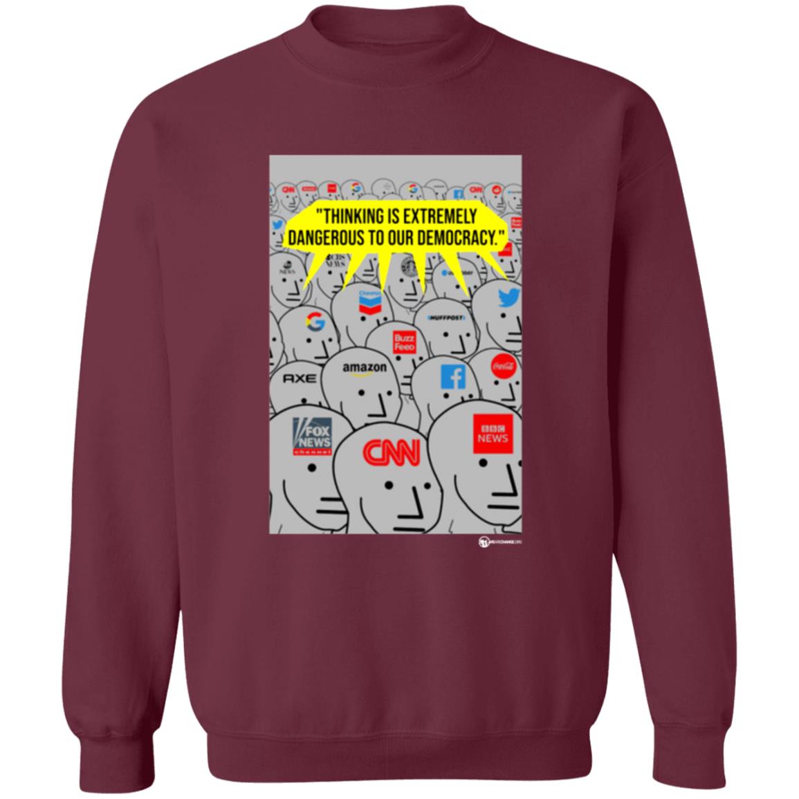 Thinking Is Dangerous Shirt Luke Rudkowski Thinking Is Dangerous Shirt Hoodie Sweatshirt - Teechipus