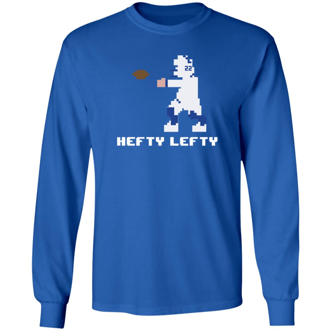 Throwboytees Shop Hefty Lefty Shirt Brandon Walker 8 Bit Hefty Lefty Shirt - Teechipus