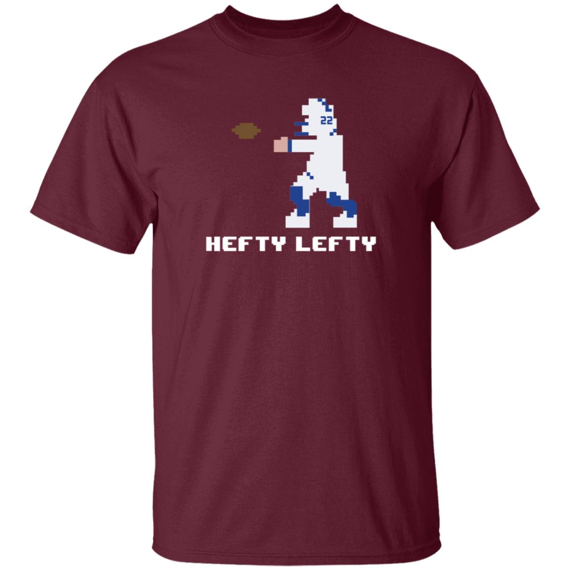 Throwboytees Shop Hefty Lefty Shirt Brandon Walker 8 Bit Hefty Lefty Shirt - Teechipus