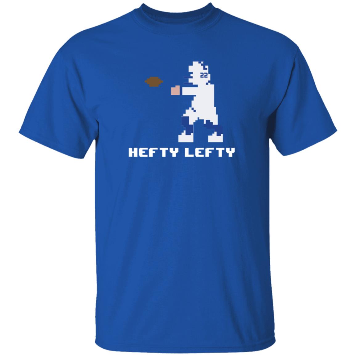 Throwboytees Shop Hefty Lefty Shirt Brandon Walker 8 Bit Hefty Lefty Shirt - Teechipus