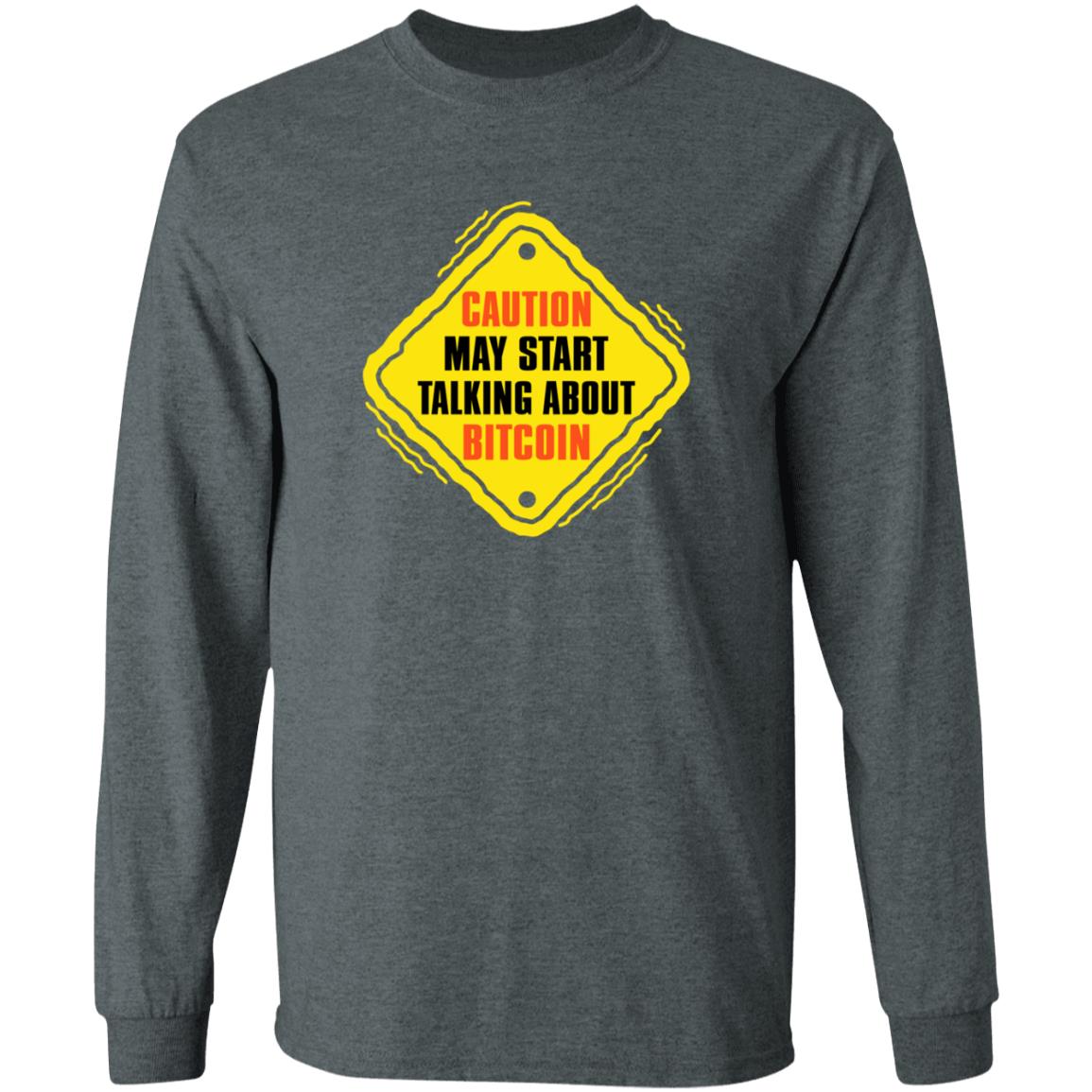 Caution May Start Talking About Bitcoin Shirt Neil Jacobs Caution May Start Talking About Bitcoin Shirt - Teechipus