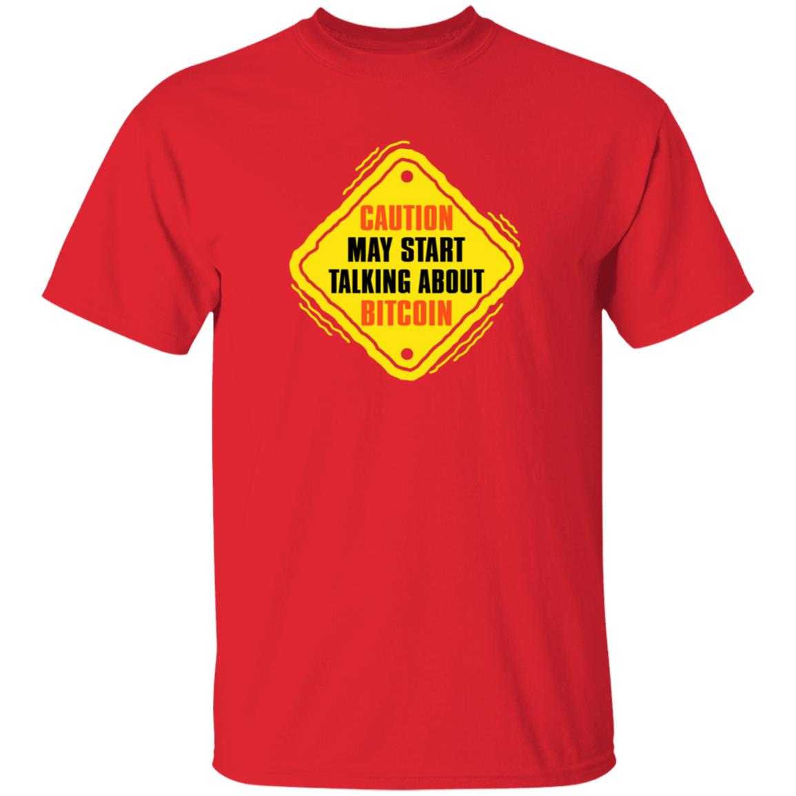 Caution May Start Talking About Bitcoin Shirt Neil Jacobs Caution May Start Talking About Bitcoin Shirt - Teechipus