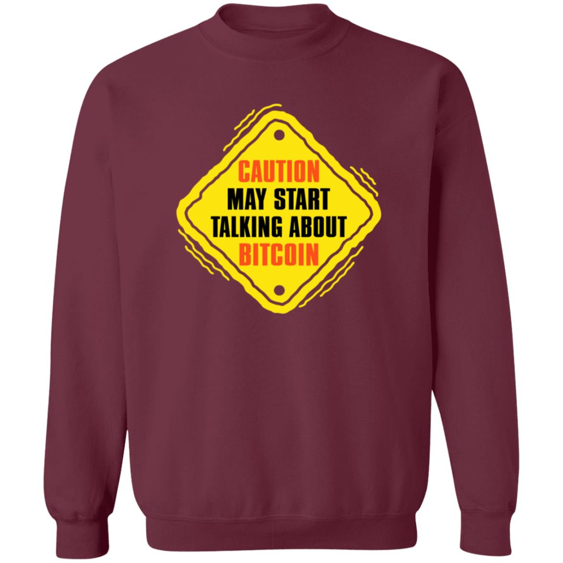 Caution May Start Talking About Bitcoin Shirt Neil Jacobs Caution May Start Talking About Bitcoin Shirt - Teechipus