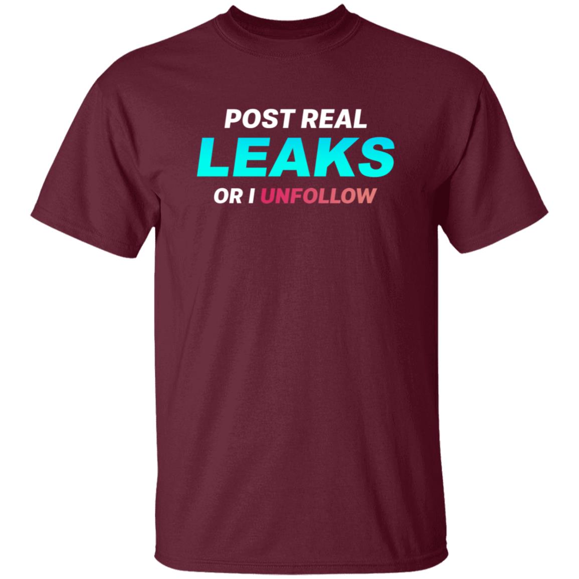 Post Real Leaks Of I Unfollow Shirt Fitzy Leakz - Teechipus