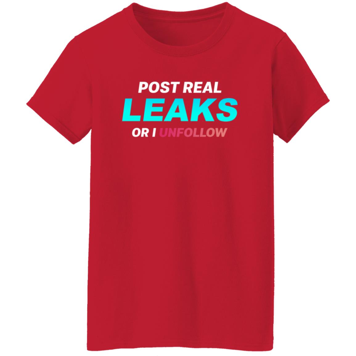 Post Real Leaks Of I Unfollow Shirt Fitzy Leakz - Teechipus