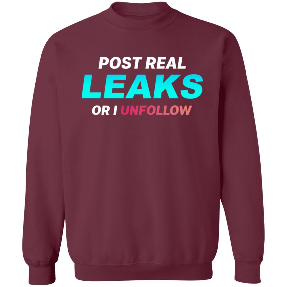 Post Real Leaks Of I Unfollow Shirt Fitzy Leakz - Teechipus