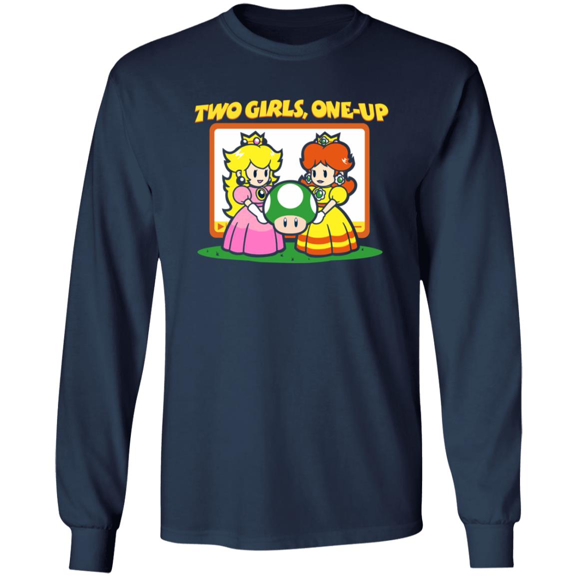 Two Girls One Up Shirt Levelupoutfitters Merch Two Girls One Up Shirt - Teechipus