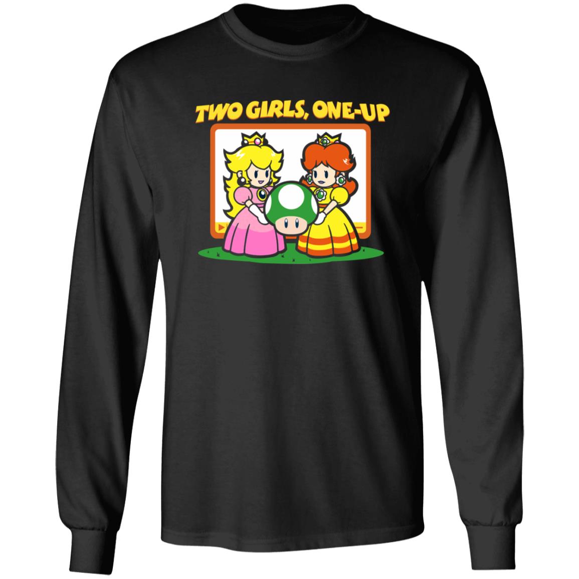Two Girls One Up Shirt Levelupoutfitters Merch Two Girls One Up Shirt - Teechipus