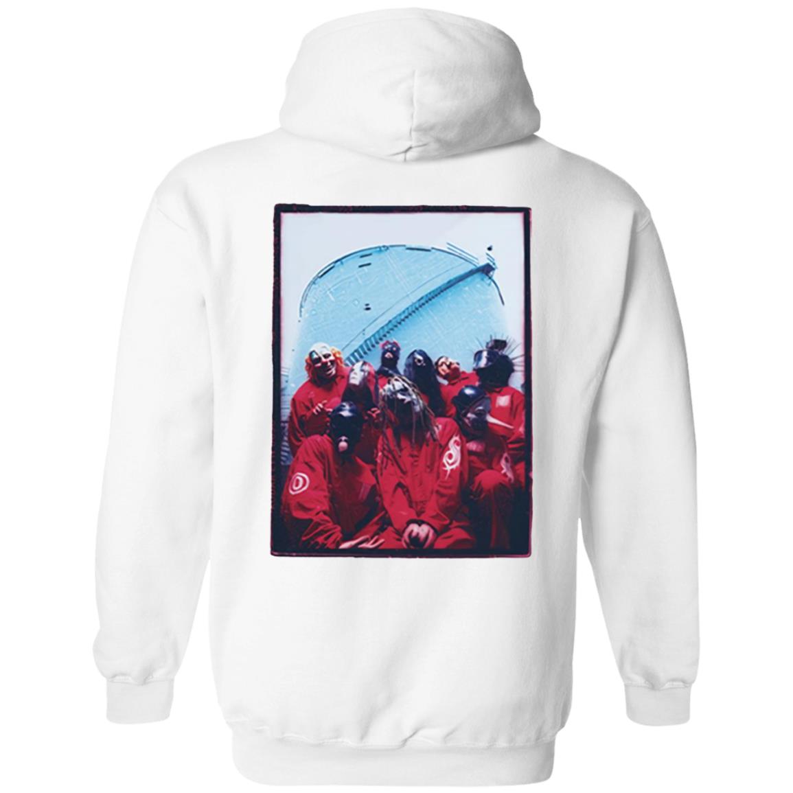 Slipknot Photo Blue Hoodie Slipknot Merch - Teechipus