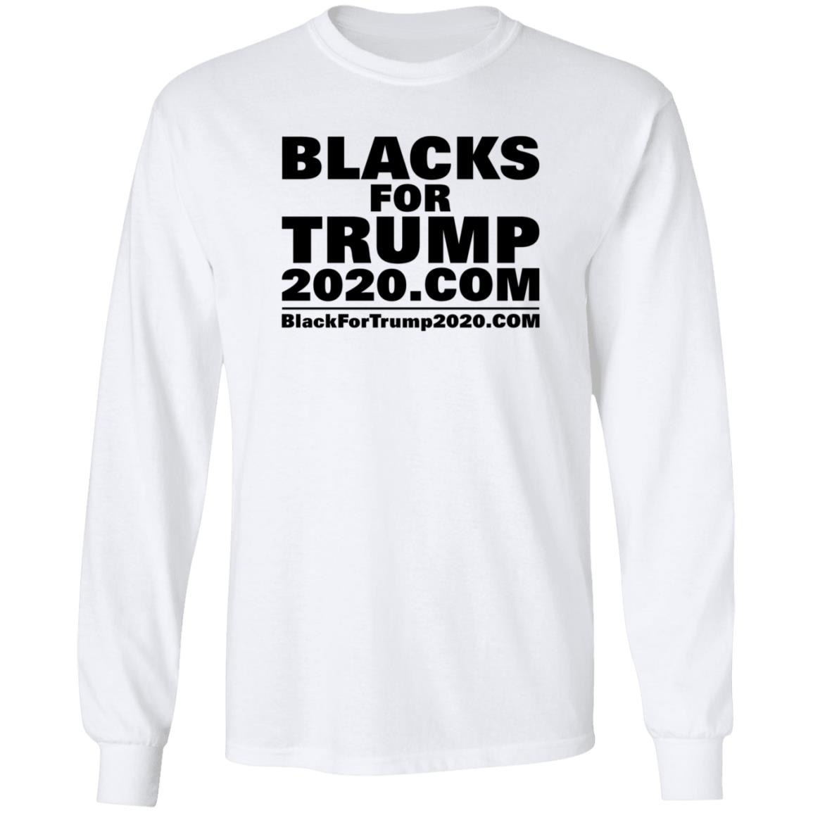 Blacks For Trump Shirt Blacks For Trump 2020.Com Shirt Hoodie - Teechipus