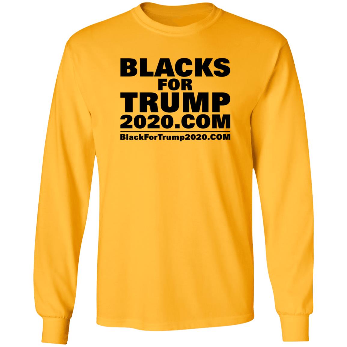 Blacks For Trump Shirt Blacks For Trump 2020.Com Shirt Hoodie - Teechipus