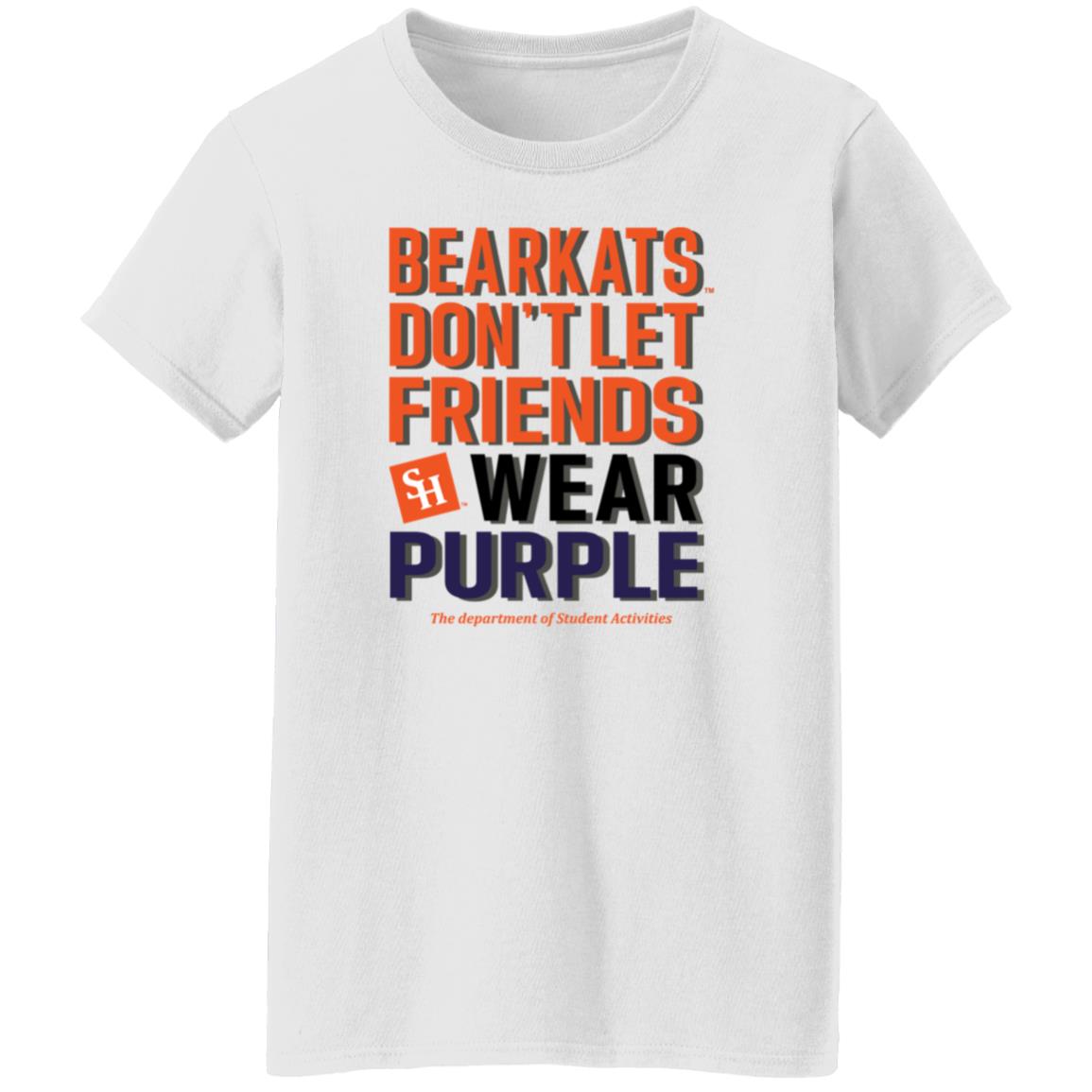 Bearkats Don't Let Friends Wear Purple Shirt Katfansdotcom Bearkats Don't Let Friends Wear Purple Shirt Hoodie Sweatshirt - Teechipus