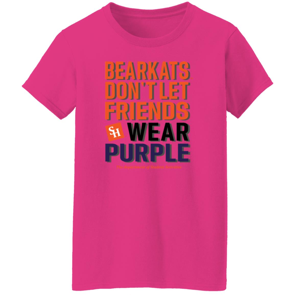 Bearkats Don't Let Friends Wear Purple Shirt Katfansdotcom Bearkats Don't Let Friends Wear Purple Shirt Hoodie Sweatshirt - Teechipus