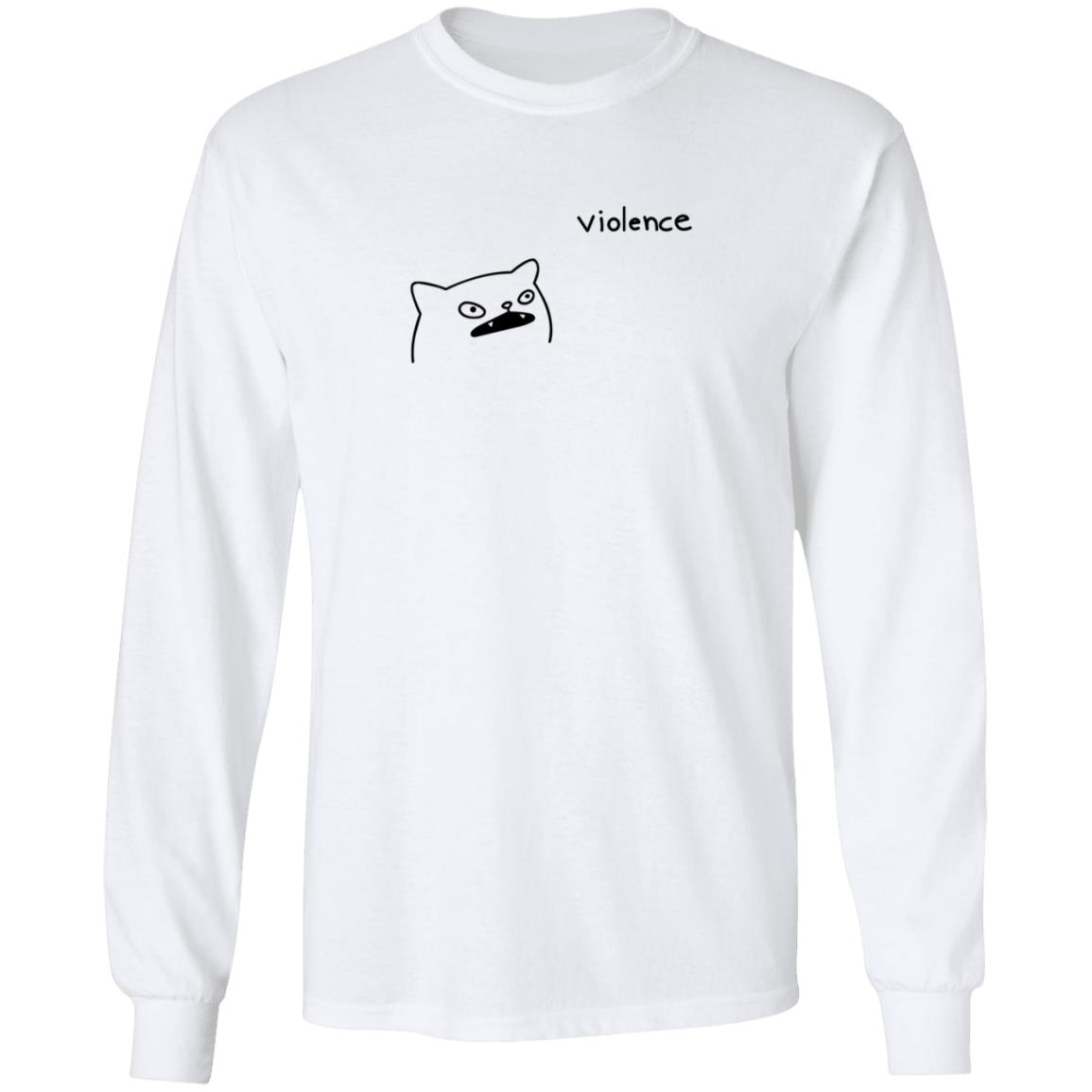 Violencia Shirt Poorly Drawn Cats Violencia Shirt Hoodie Sweatshirt - Teechipus
