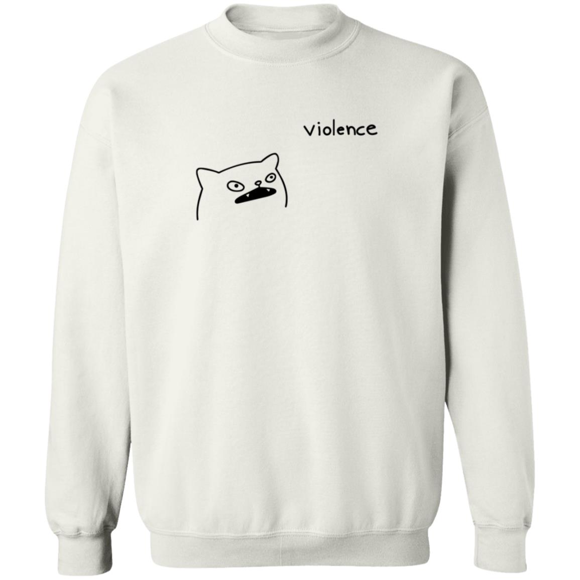 Violencia Shirt Poorly Drawn Cats Violencia Shirt Hoodie Sweatshirt - Teechipus