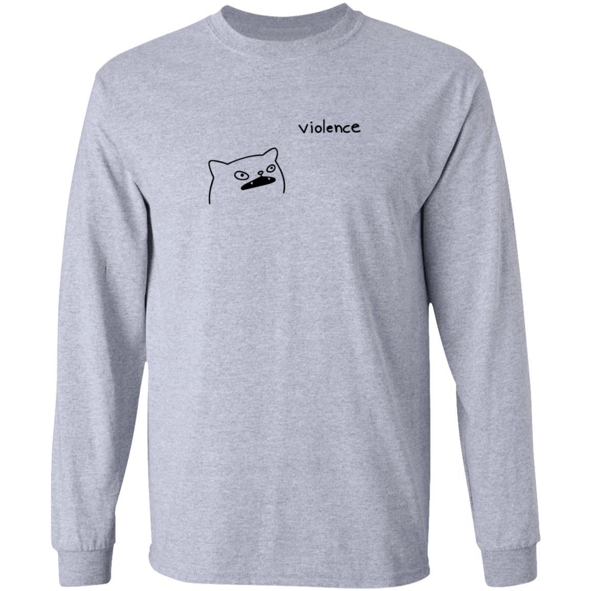 Violencia Shirt Poorly Drawn Cats Violencia Shirt Hoodie Sweatshirt - Teechipus
