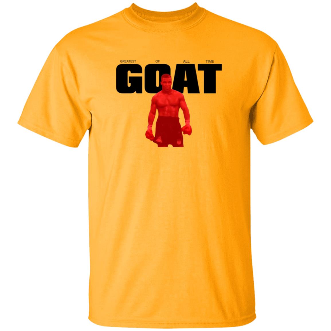 Mike Tyson Goat Greatest Of All Time Shirt Miketyson Merch Goat Red On White Shirt - Teechipus