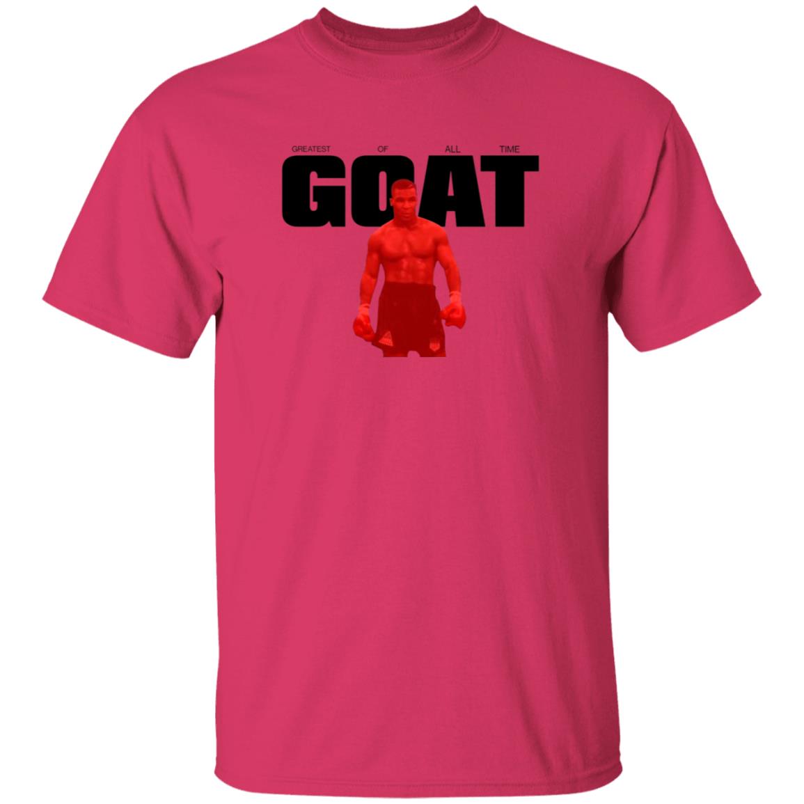 Mike Tyson Goat Greatest Of All Time Shirt Miketyson Merch Goat Red On White Shirt - Teechipus