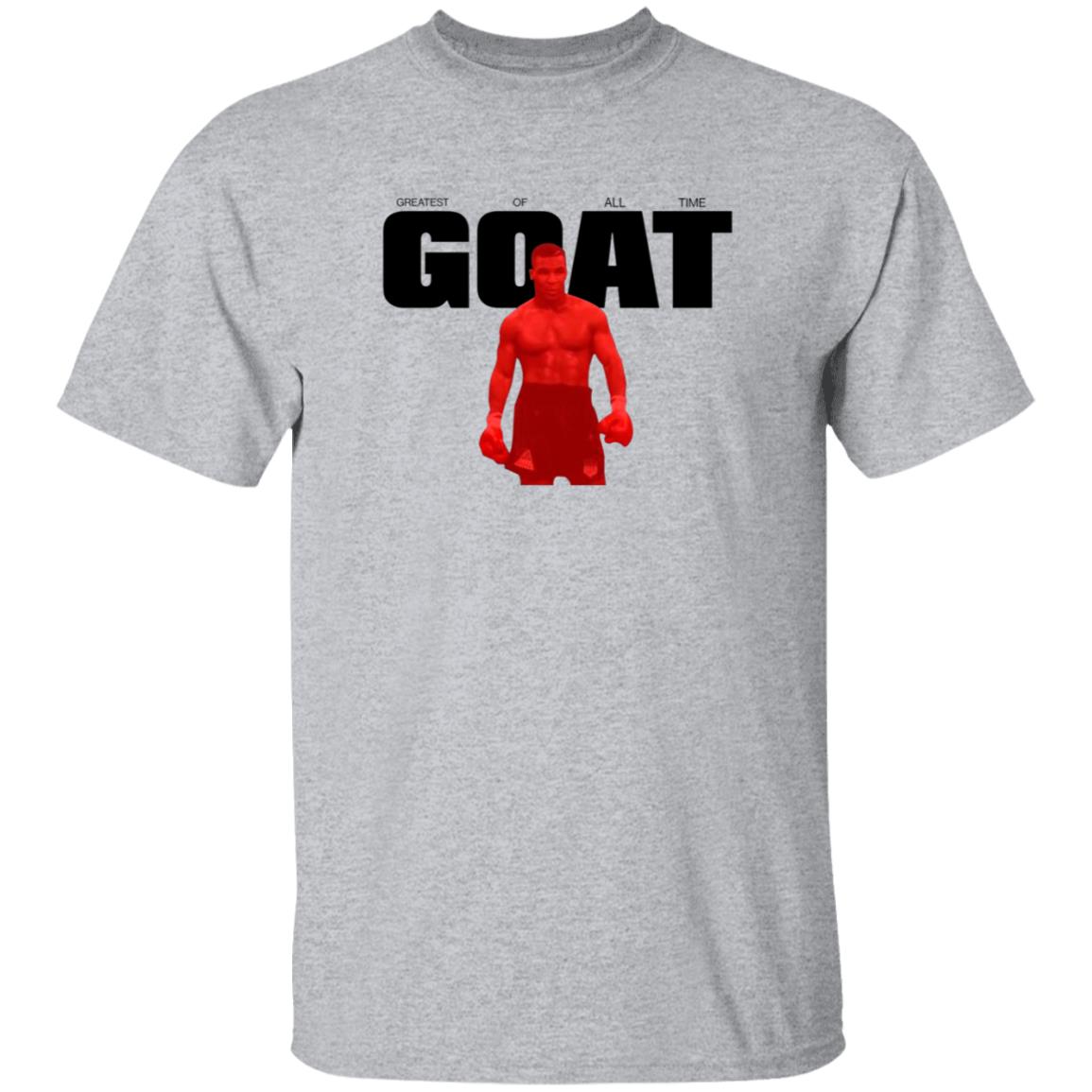 Mike Tyson Goat Greatest Of All Time Shirt Miketyson Merch Goat Red On White Shirt - Teechipus