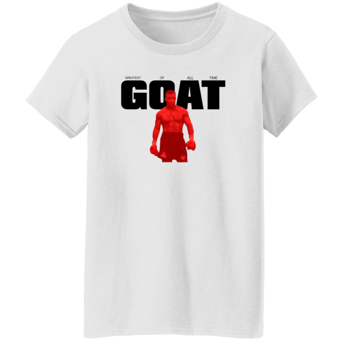 Mike Tyson Goat Greatest Of All Time Shirt Miketyson Merch Goat Red On White Shirt - Teechipus