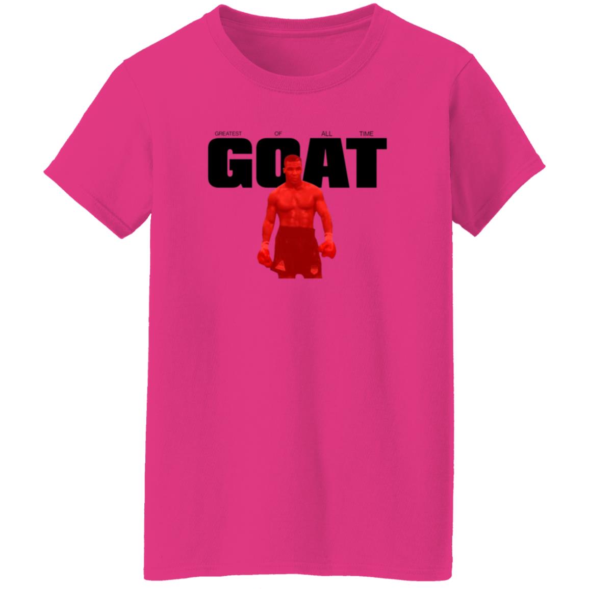Mike Tyson Goat Greatest Of All Time Shirt Miketyson Merch Goat Red On White Shirt - Teechipus