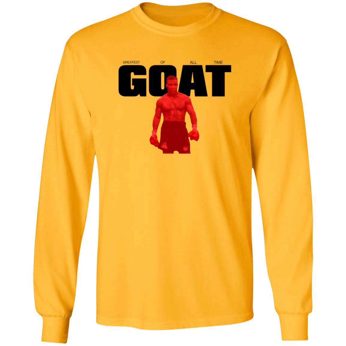 Mike Tyson Goat Greatest Of All Time Shirt Miketyson Merch Goat Red On White Shirt - Teechipus