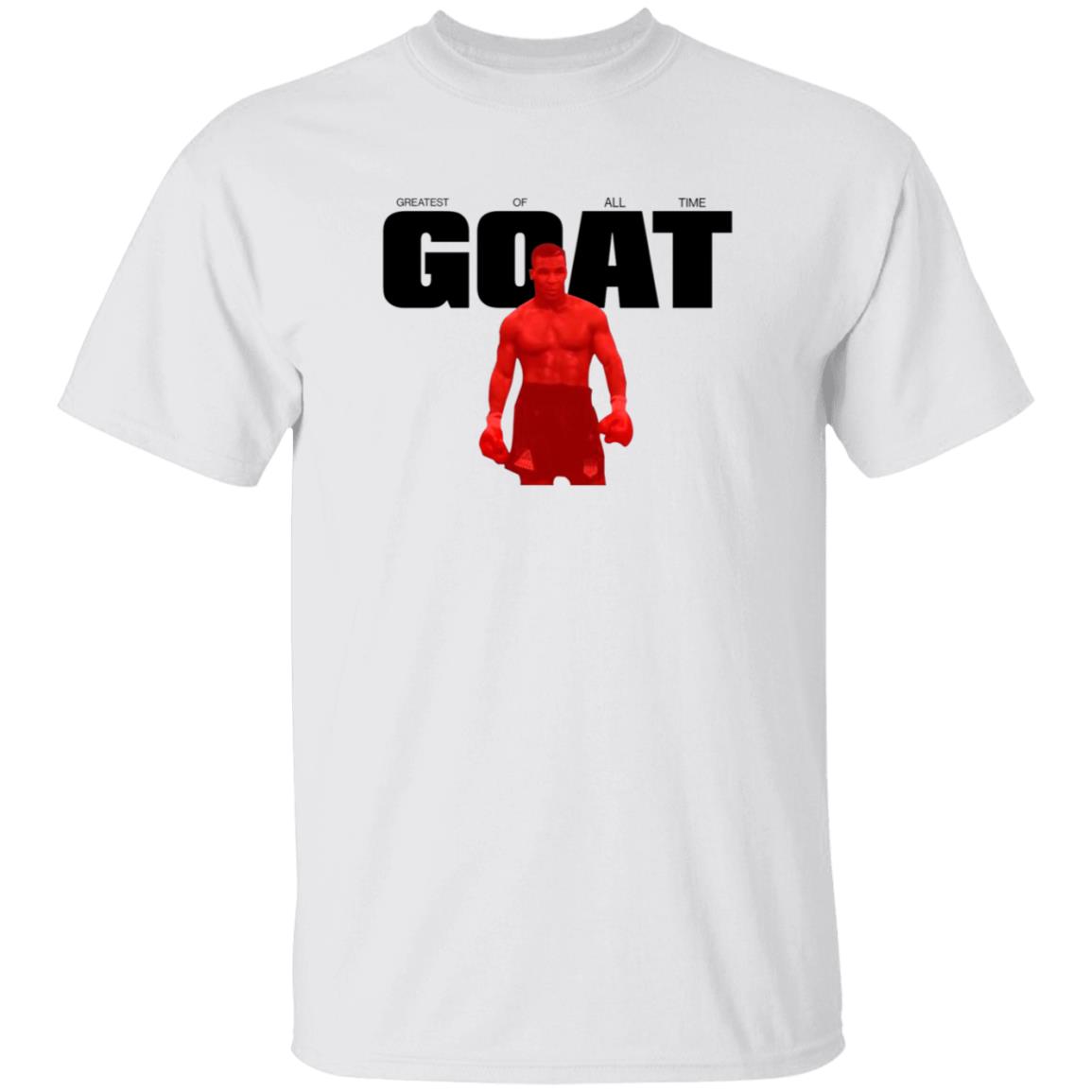 Mike Tyson Goat Greatest Of All Time Shirt Miketyson Merch Goat Red On White Shirt - Teechipus