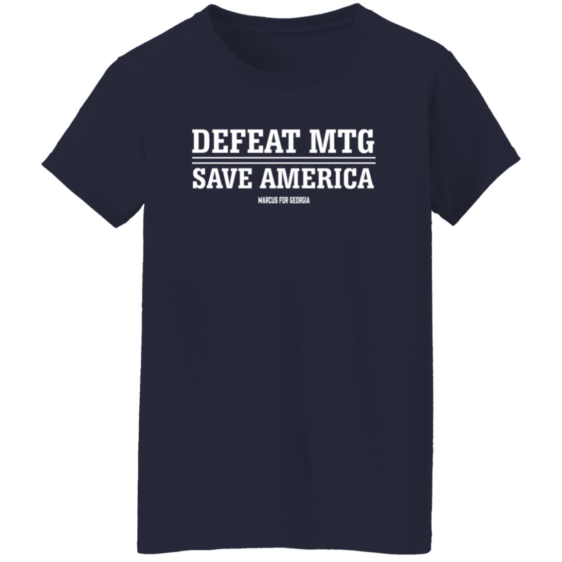 Defeat Mtg Save America Shirt Marcus For Georgia Merch - Teechipus