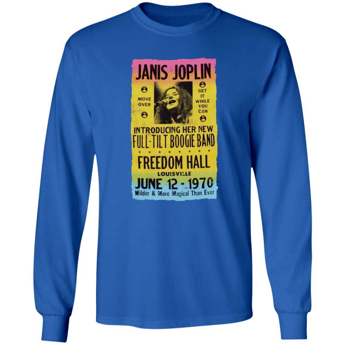 Janis Joplin Freedom Hall Poster Shirt Edead Shop Janis Joplin Shirt Morgan Fairchild Shirt Hoodie Sweatshirt - Teechipus